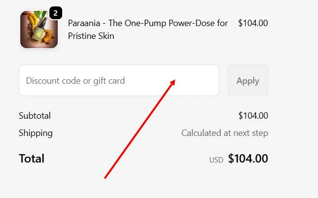 “How to apply a The Ayurveda Experience promo code”